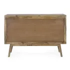 Chest of Drawers in Mango Wood with 6 Drawers of Vintage Design - Desiderio Viadurini