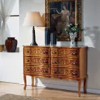 Classic Style Chest of Drawers in Wood with 6 Drawers Made in Italy - Elegant Viadurini