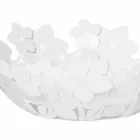 Centerpiece with Flowers in Mud Iron, White or Blue - Marken Viadurini