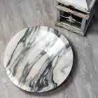 Centerpiece in Brezza della Versilia Marble and Metal Made in Italy - Amabile Viadurini