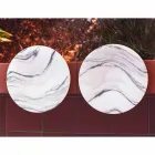 Centerpiece in Brezza della Versilia Marble and Metal Made in Italy - Amabile Viadurini