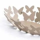 Modern Oval Centerpiece in White or Beige Iron Made in Italy - Leiden Viadurini