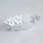 Modern Oval Centerpiece in White or Beige Iron Made in Italy - Leiden Viadurini