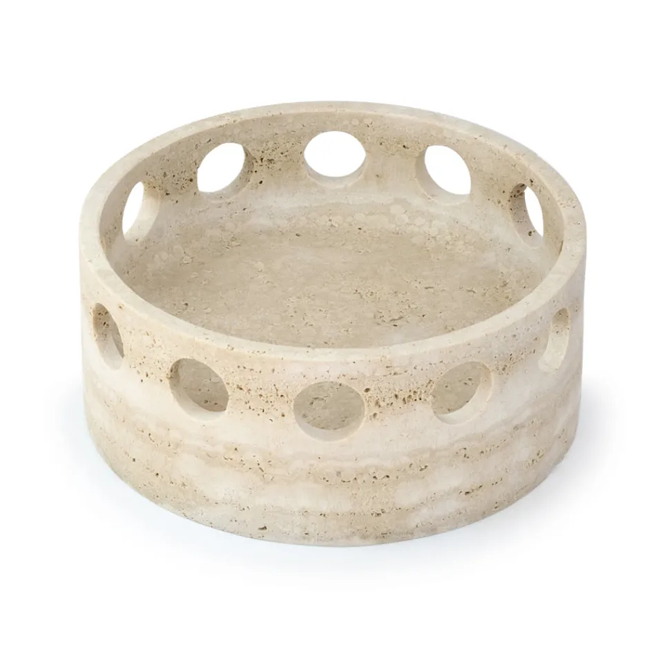 Satin Marble Centrepiece/Pocket Tray Made in Italy - Hinata Viadurini