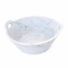 Basket in White Carrara Marble of Italian Luxury Design - Tinozzo Viadurini