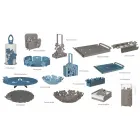 Modern Design Floral Iron Cup Holder Basket Made in Italy - Marken Viadurini