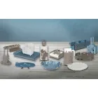 Modern Design Floral Iron Cup Holder Basket Made in Italy - Marken Viadurini