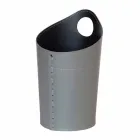 Recycled paper waste basket in Ambrogio handmade leather Viadurini