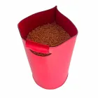 Internal leather pellet basket 15 Kg of Sapel design Viadurini