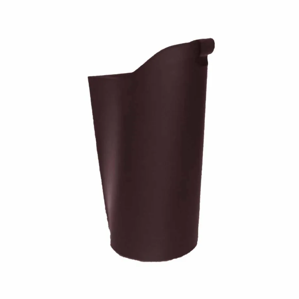 Internal leather pellet basket 15 Kg of Sapel design Viadurini