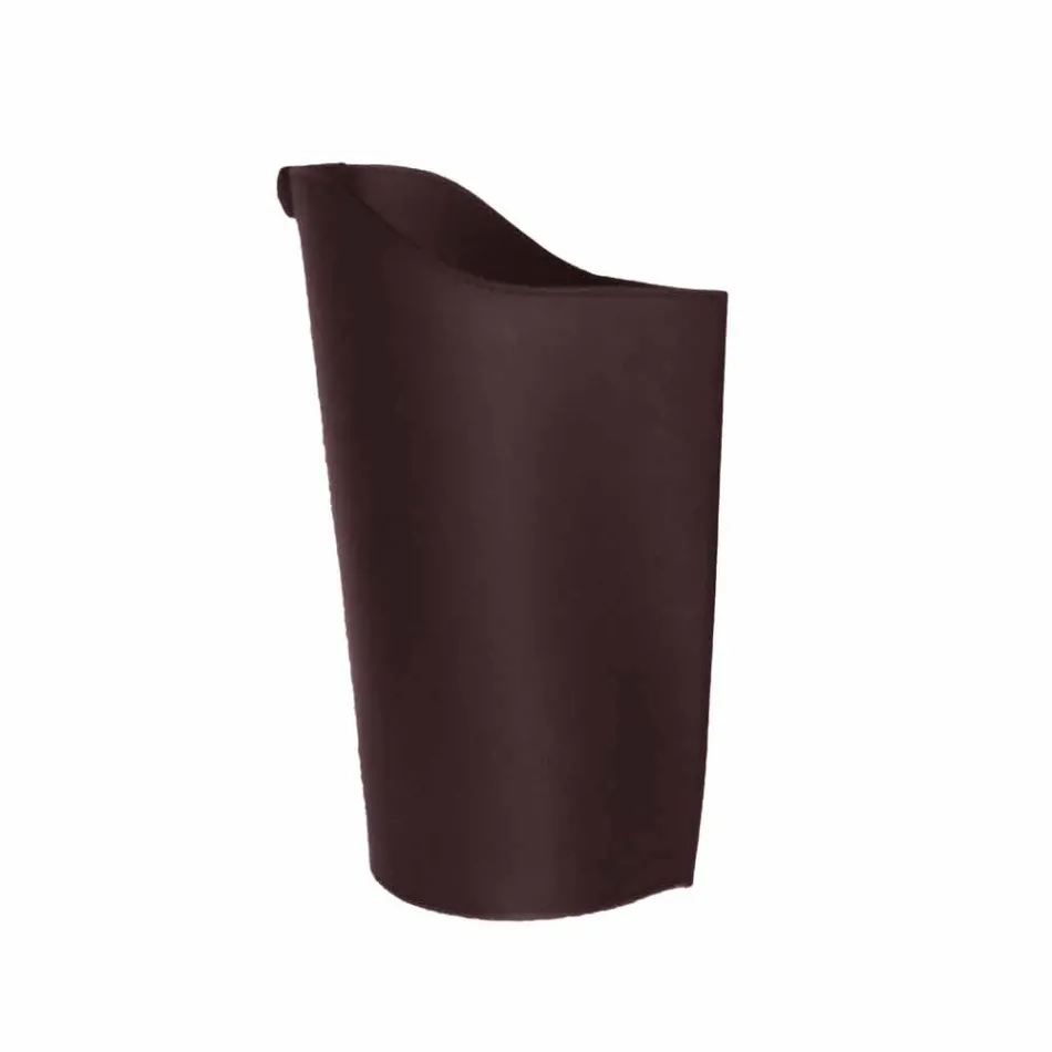 Internal leather pellet basket 15 Kg of Sapel design Viadurini