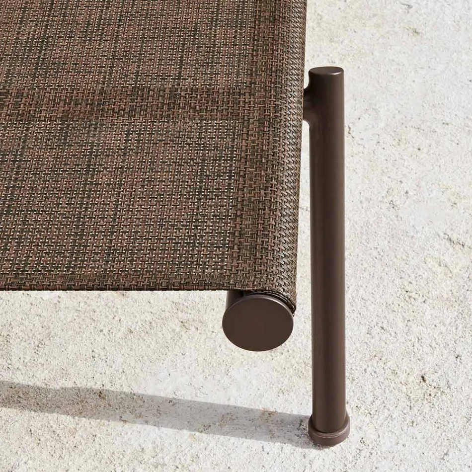 Garden Chaise Longue Aluminium and Technical Fabric - Bahia by Varaschin Viadurini