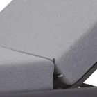 Garden Chaise Longue in Aluminium with Fabric Covering - Eufemia Viadurini