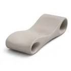 Garden Chaise Longue in Colored Polyethylene Made in Italy - Flores Viadurini