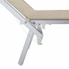 Modern Garden Chaise Longue with Parasol and Reclining Backrest - Arnold Viadurini