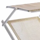 Modern Garden Chaise Longue with Parasol and Reclining Backrest - Arnold Viadurini