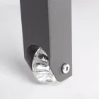 Reclining Garden Chaise Longue in Aluminium, Homemotion, 4 Pieces - Lester Viadurini