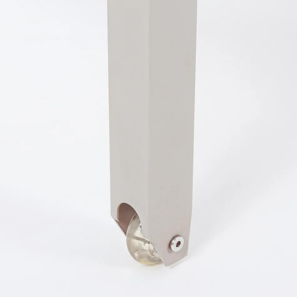 Reclining Garden Chaise Longue in Aluminium, Homemotion, 4 Pieces - Lester Viadurini