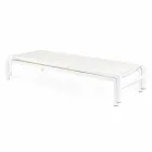 Homemotion Aluminium Reclining Garden Chaise Longue, 4 Pieces - Lester Viadurini