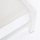 Reclining Garden Chaise Longue in Aluminium, Homemotion, 4 Pieces - Lester Viadurini