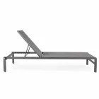 Homemotion Aluminium Reclining Garden Chaise Longue, 4 Pieces - Lester Viadurini