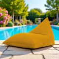 Chaise Longue for the Garden in Outdoor Saffron Fabric - Maestrale