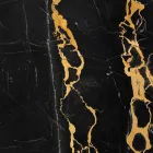 Large Round Bowl in Portoro or Paonazzo Marble Made in Italy - Glazer Viadurini