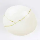 Bowls in White Porcelain and Gold Leaf Italian Luxury Design - Cicatroro Viadurini