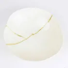 Bowls in White Porcelain and Gold Leaf Italian Luxury Design - Cicatroro Viadurini