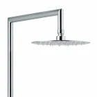 Shower Column with Integrated Diverter in Chromed Brass Made in Italy - Griso Viadurini