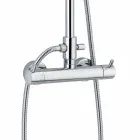 Shower Column with Thermostatic Mixer in Brass Made in Italy - Gallo Viadurini