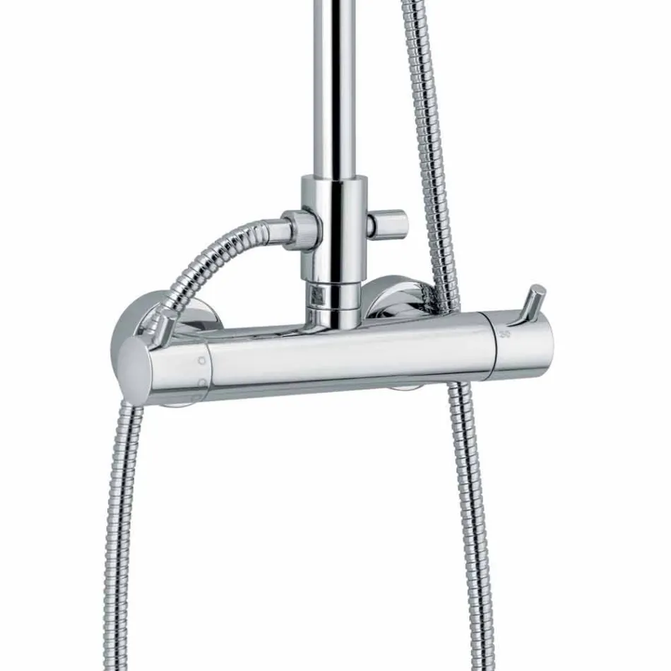 Shower Column with Thermostatic Mixer in Brass Made in Italy - Gallo Viadurini