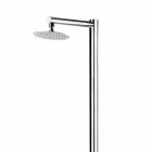 Garden Shower Column in Chromed Stainless Steel Made in Italy - Modeo Viadurini