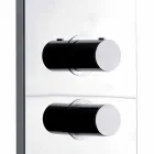 Thermostatic Wall Shower Column in Chromed Stainless Steel Made in Italy - Pampo Viadurini