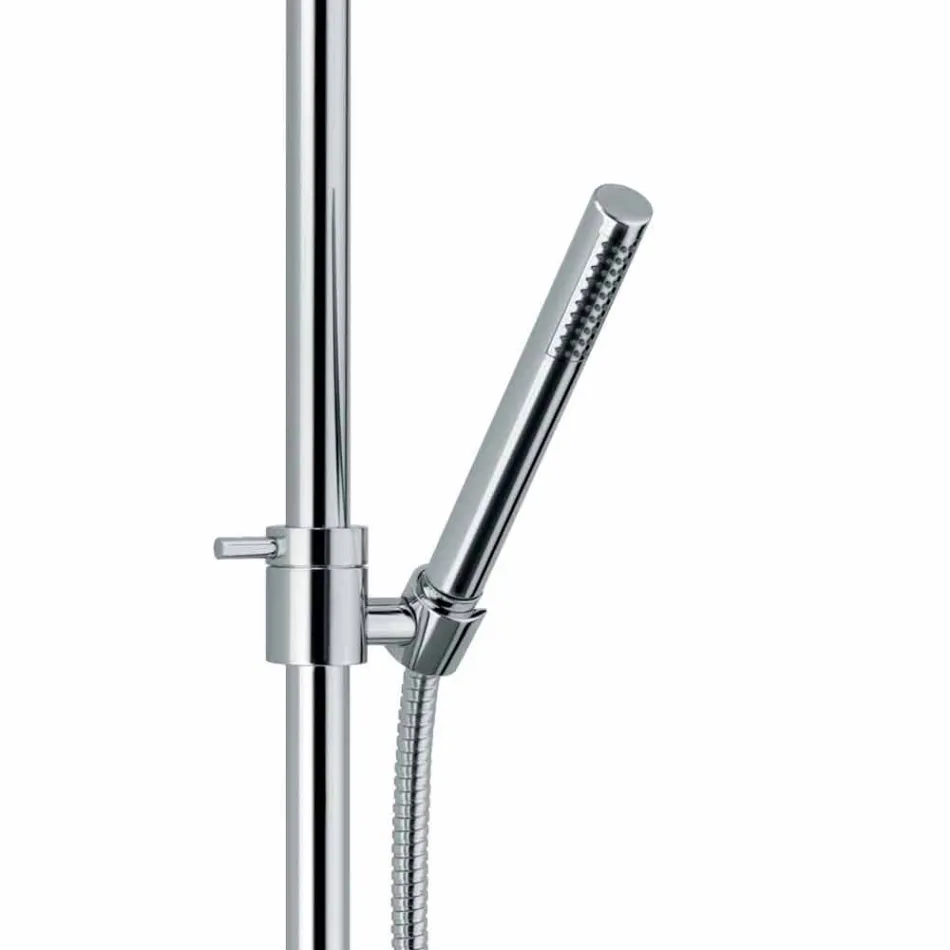 Luxury Shower Column in Brass Chrome Finish Made in Italy - Gallo Viadurini