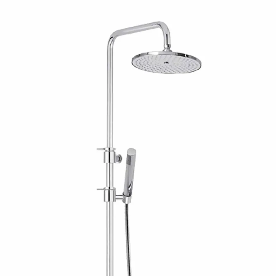 Brass Shower Column with Abs Shower and Made in Italy Shower Head - Bonnet Viadurini