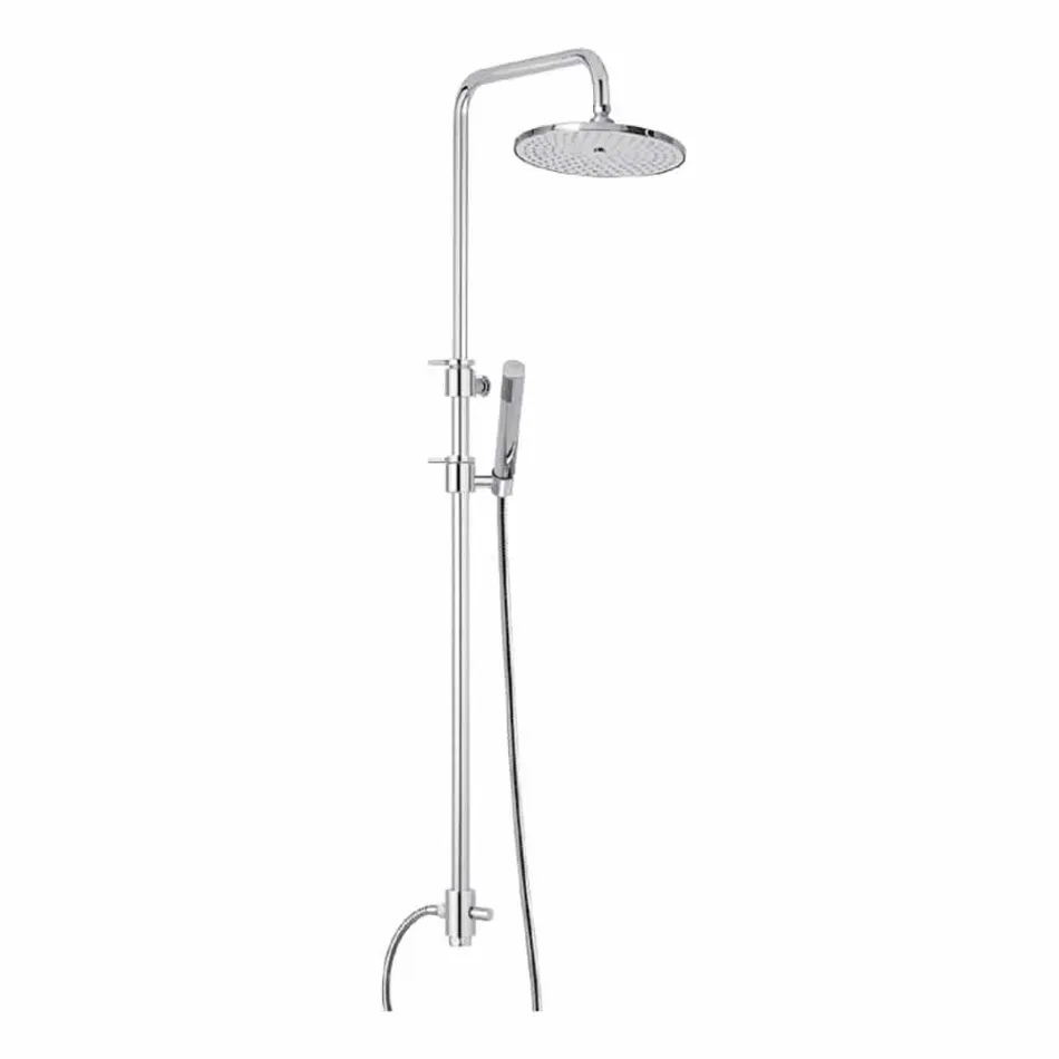 Brass Shower Column with Abs Shower and Made in Italy Shower Head - Bonnet Viadurini