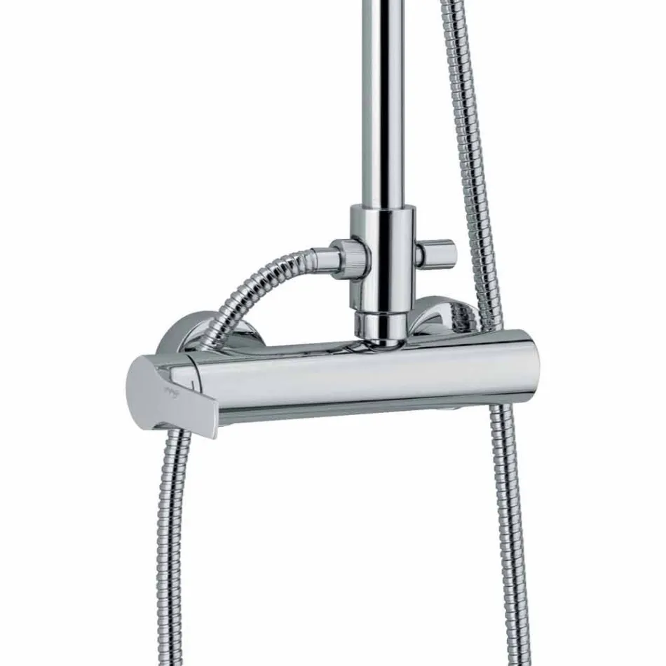 Brass Shower Column with Shower Head and ABS Shower Made in Italy - Padula Viadurini