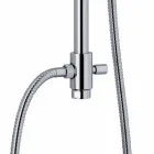 Telescopic and Adjustable Chrome Brass Shower Column Made in Italy - Naspo Viadurini