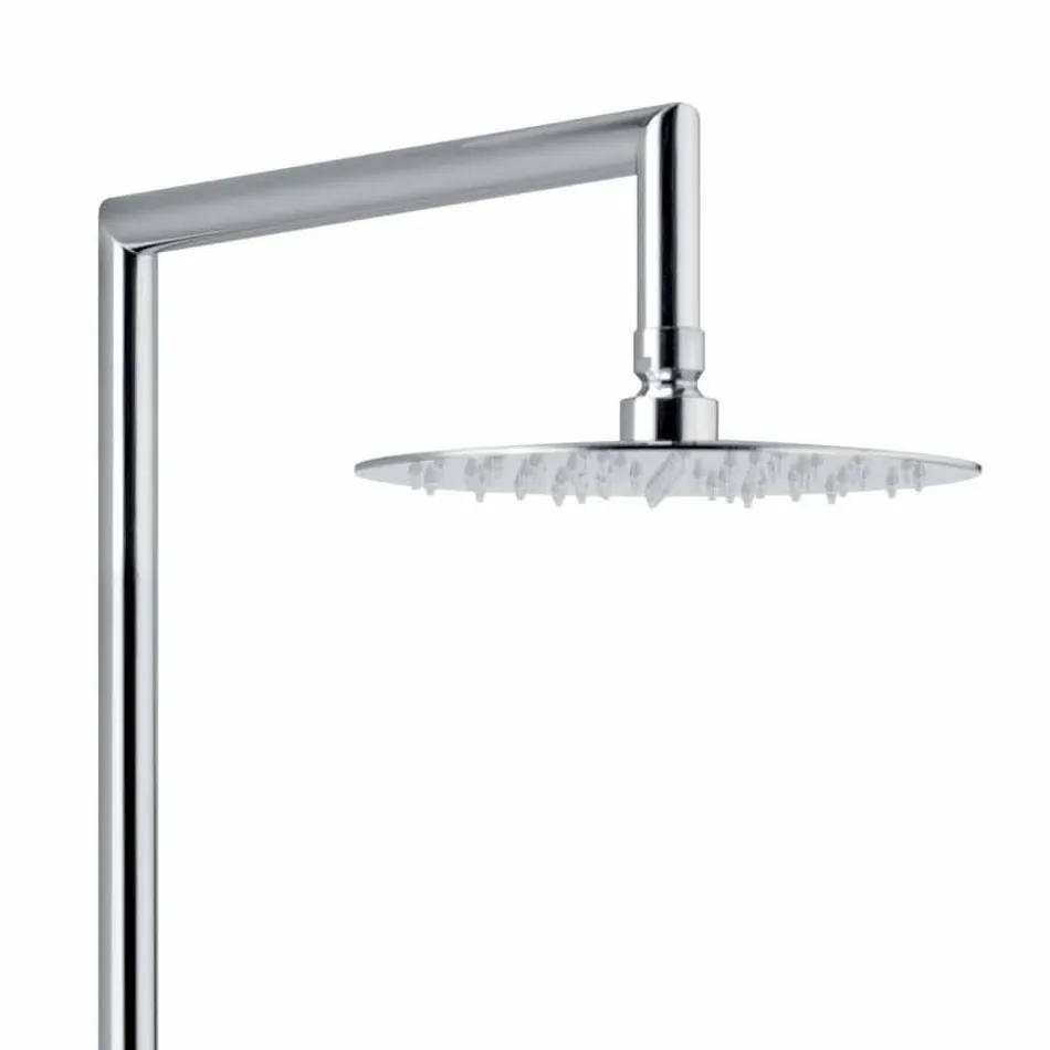 Modern Shower Column in Brass Chrome Finish Made in Italy - Gallo Viadurini