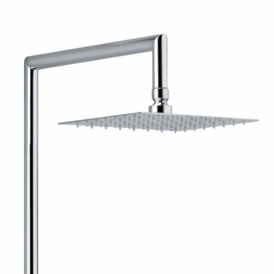 Modern Shower Column in Brass Chrome Finish Made in Italy - Gallo Viadurini