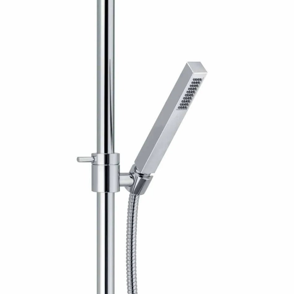 Modern Shower Column in Brass Chrome Finish Made in Italy - Gallo Viadurini