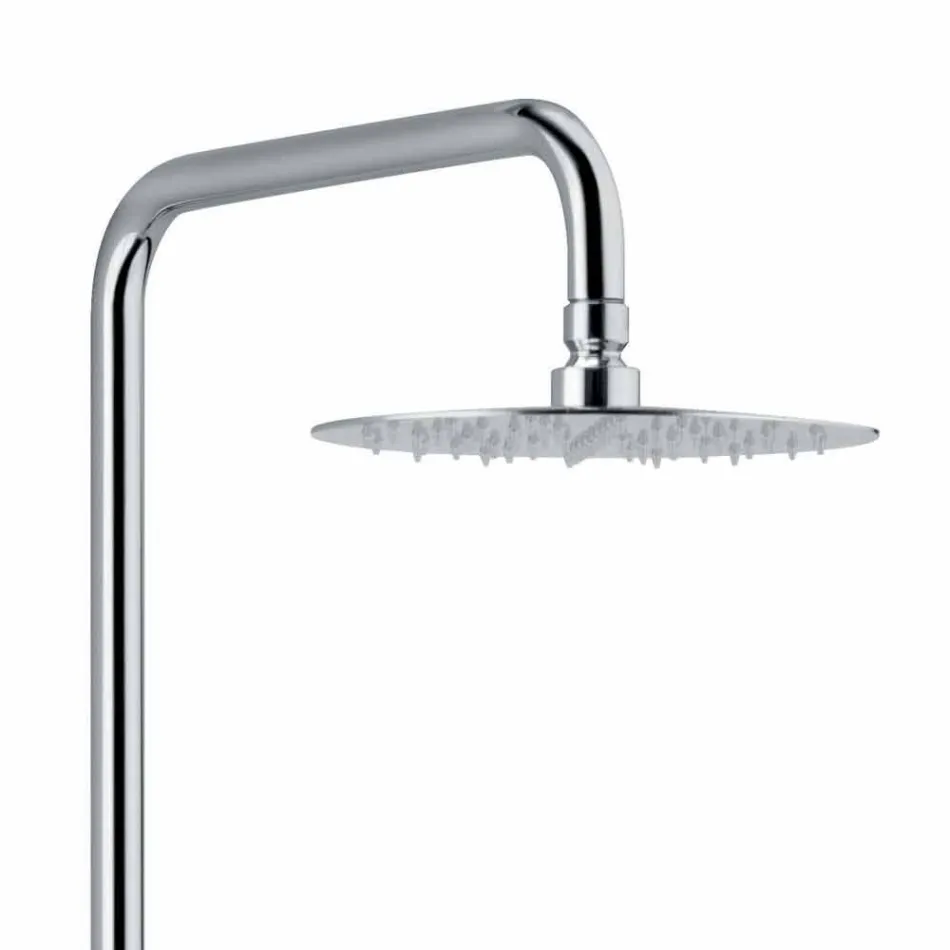 Single-lever Shower Column in Brass Chrome Finish Made in Italy - Padula Viadurini