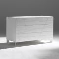 Chest of Drawers with 3 Drawers in Painted Wood Chipboard - Gemelli