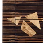 Dresser in ebony wood with 4 drawers Grilli Zarafa made in Italy Viadurini