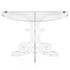 Classic design bedside table, in acrylic crystal and PMMA Tiana Viadurini