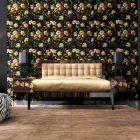 Bedside table in walnut and ebony wood Grilli Zarafa made in Italy Viadurini