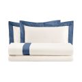 King Size Duvet Cover Set in 100% Cotton and 10% Cotton Satin - Detail