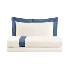 Complete Single and a Half Duvet Cover in 100% Cotton and 10% Cotton Satin - Detail Viadurini