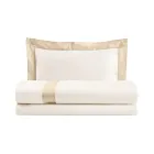 Complete Single and a Half Duvet Cover in 100% Cotton and 10% Cotton Satin - Detail Viadurini